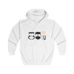 Sudadera con capucha y cremallera - Blanco artico - Camiseta «Boig per tu»