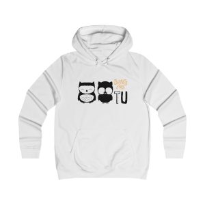 Sudadera universitaria mujer - Blanco artico - Camiseta «Boig per tu»