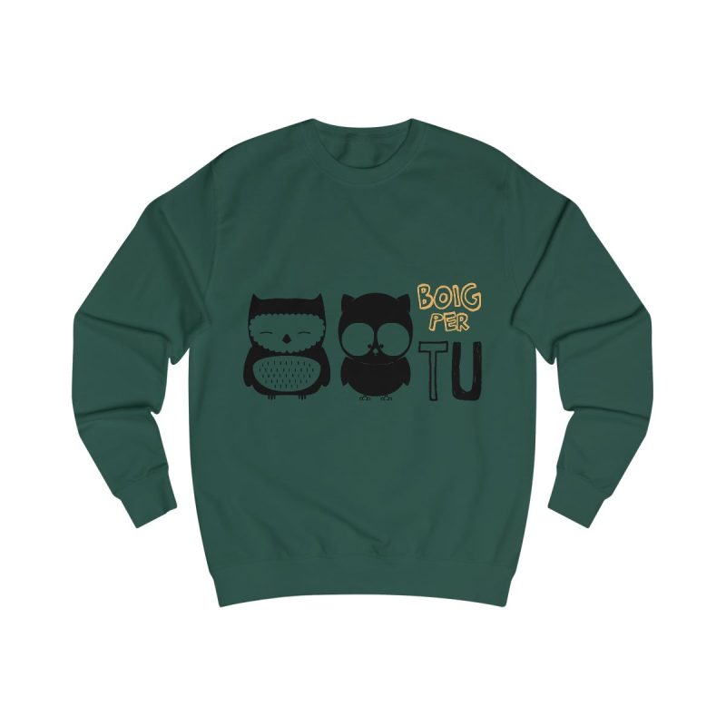 Sudadera clasica - Verde botella - Camiseta «Boig per tu»