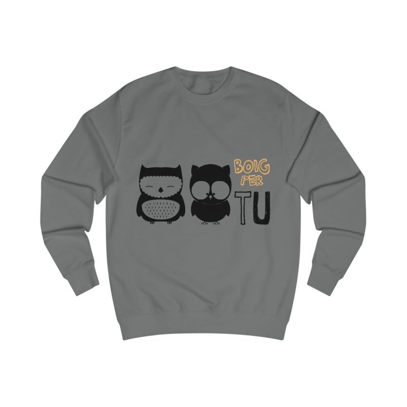 Sudadera clasica - Gris acero - Camiseta «Boig per tu»