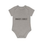 Body bebe manga corta organico - Gris jaspeado melange - Camiseta Ball de Bot Body bebe manga corta organico - Gris jaspeado melange - Camiseta Ball de Bot