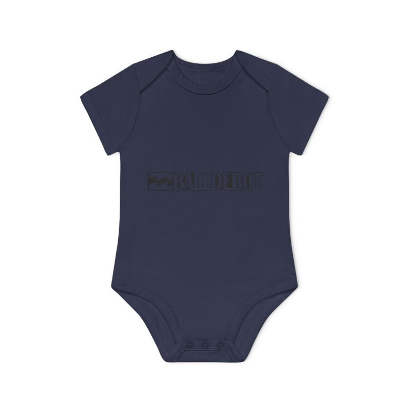 Body bebe manga corta organico - Azul marino nautico - Camiseta Ball de Bot