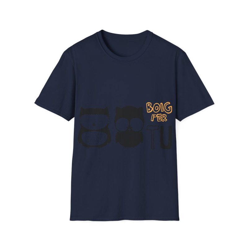 Camiseta Softstyle - Azul marino - Camiseta «Boig per tu»
