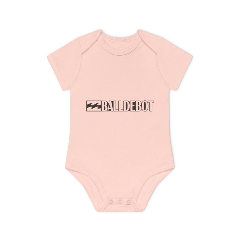 Body bebe manga corta organico - Rosa empolvado - Camiseta Ball de Bot