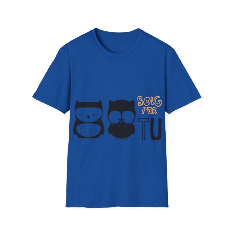 Camiseta Softstyle - Azul royal - Camiseta «Boig per tu»