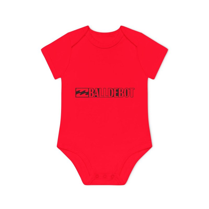 Body bebe manga corta organico - Rojo - Camiseta Ball de Bot