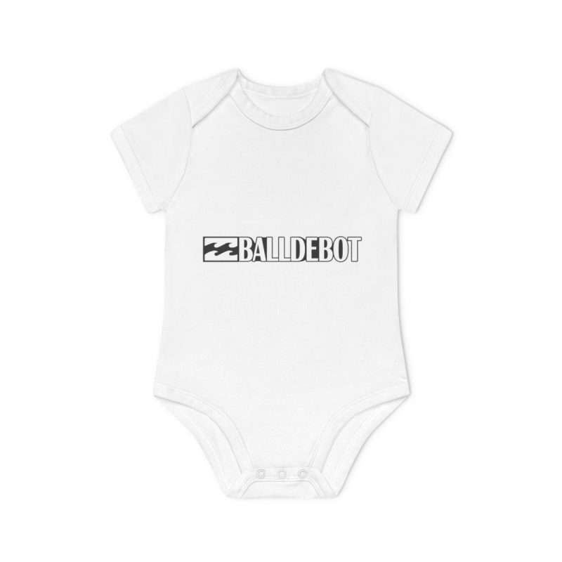 Body bebe manga corta organico - Blanco - Camiseta Ball de Bot