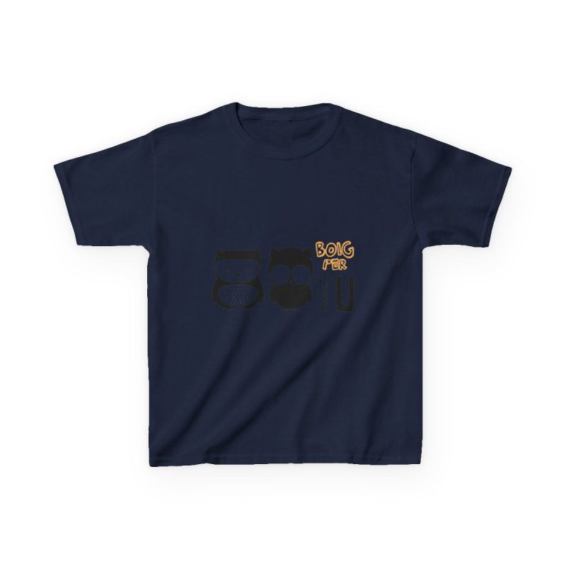 Camiseta infantil algodon grueso - Azul marino - Camiseta «Boig per tu» Camiseta infantil algodon grueso - Azul marino - Camiseta «Boig per tu»
