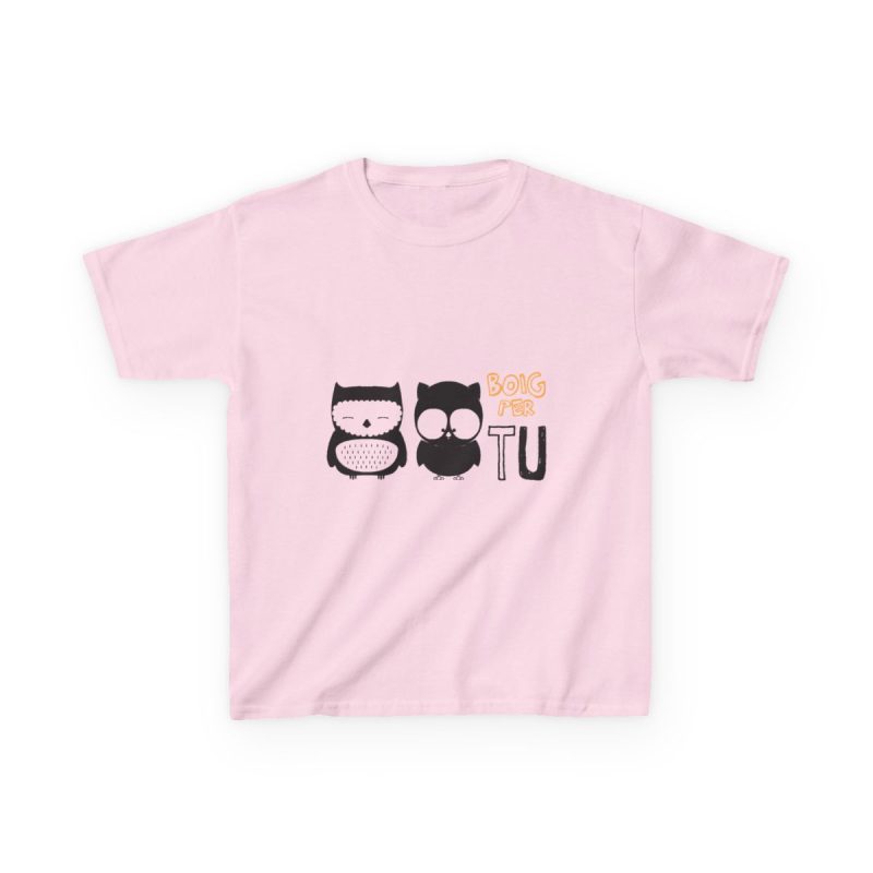 Camiseta infantil algodon grueso - Rosa claro - Camiseta «Boig per tu»
