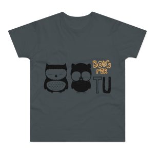 Camiseta hombre punto liso - Gris oscuro - Camiseta «Boig per tu»