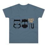 Camiseta hombre punto liso - Azul piedra - Camiseta «Boig per tu» Camiseta hombre punto liso - Azul piedra - Camiseta «Boig per tu»