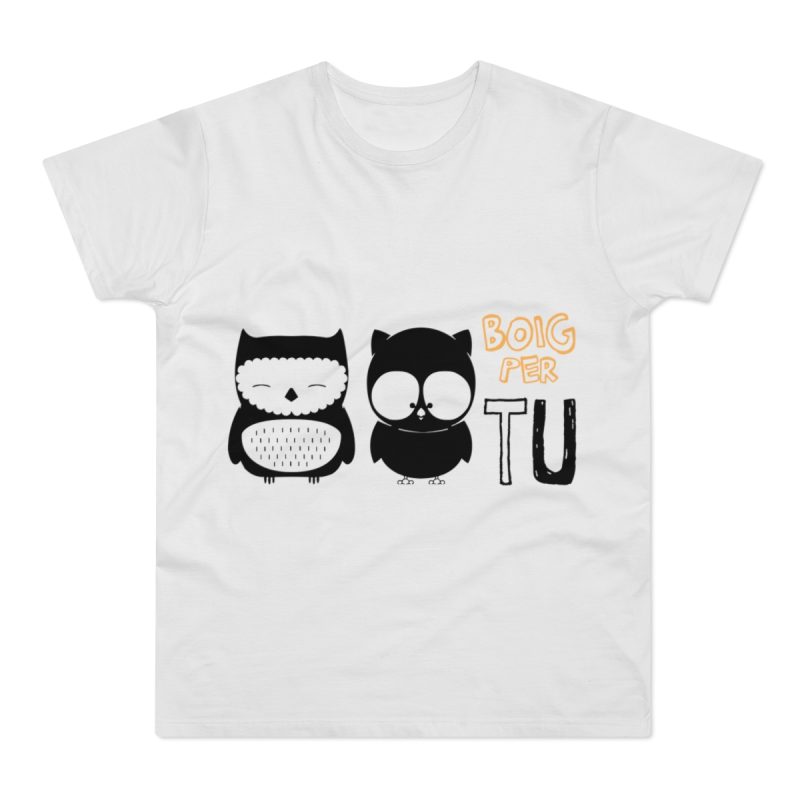 Camiseta hombre punto liso - Blanco - Camiseta «Boig per tu»
