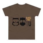 Camiseta hombre punto liso - Marron chocolate - Camiseta «Boig per tu» Camiseta hombre punto liso - Marron chocolate - Camiseta «Boig per tu»