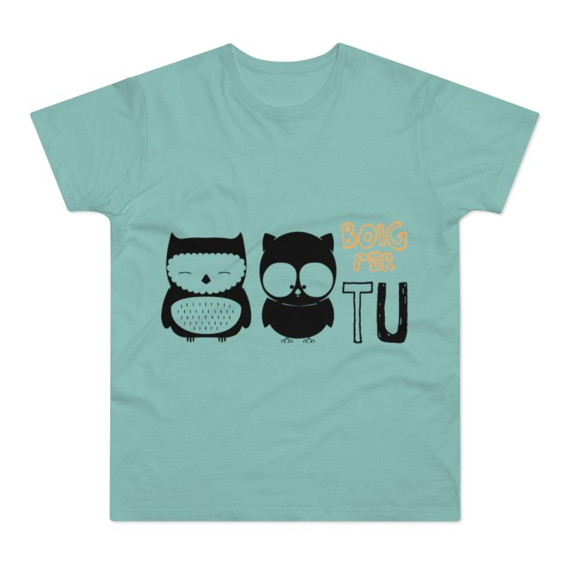 Camiseta hombre punto liso - Verde menta - Camiseta «Boig per tu»