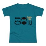 Camiseta mujer punto liso - Azul diva - Camiseta «Boig per tu»