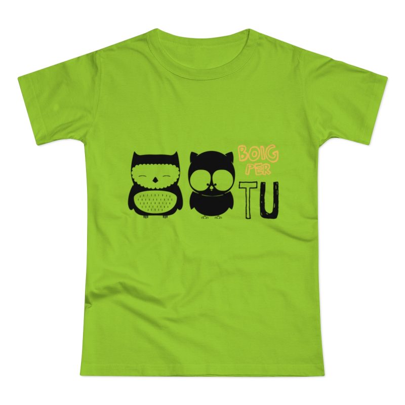 Camiseta mujer punto liso - Verde orquidea - Camiseta «Boig per tu»