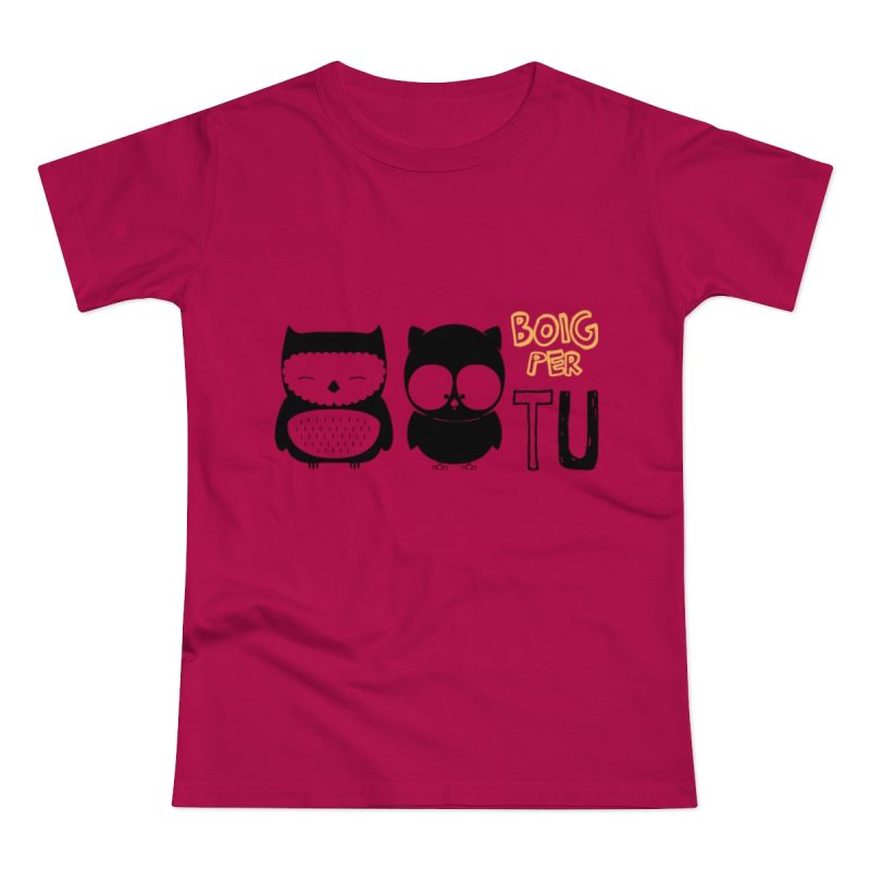 Camiseta mujer punto liso - Sorbete - Camiseta «Boig per tu»