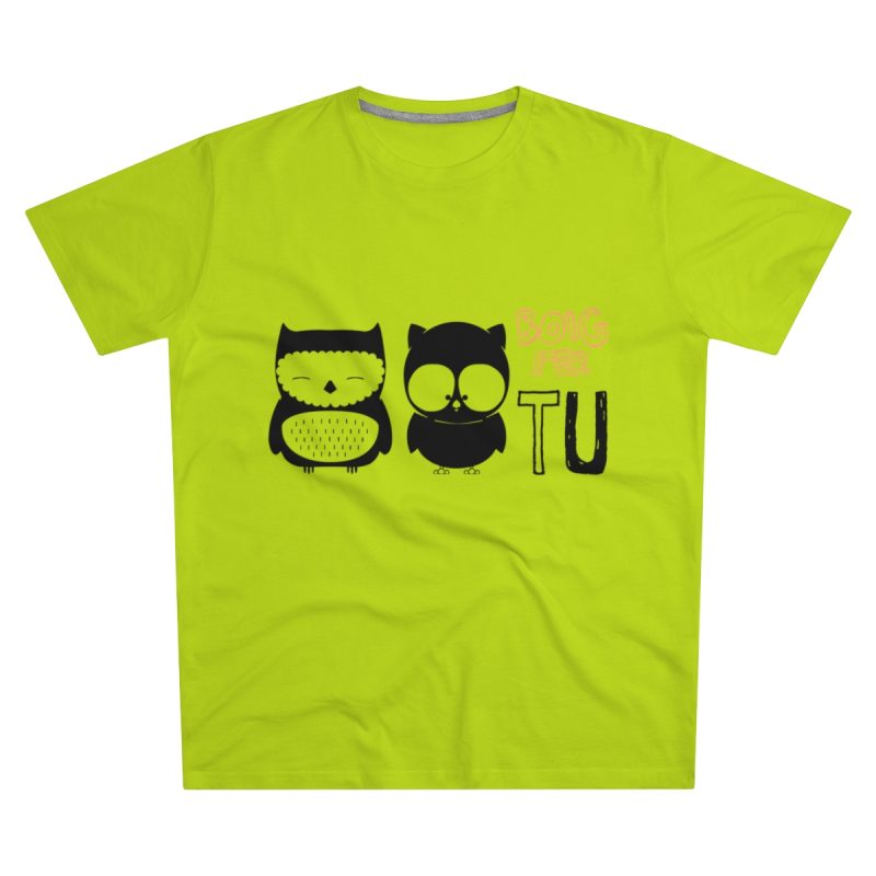 Camiseta hombre corte moderno - Verde lima - Camiseta «Boig per tu»