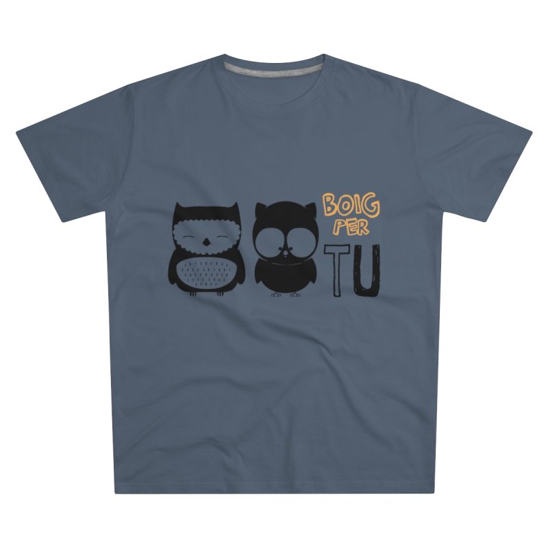 Camiseta hombre corte moderno - Azul marino - Camiseta «Boig per tu»