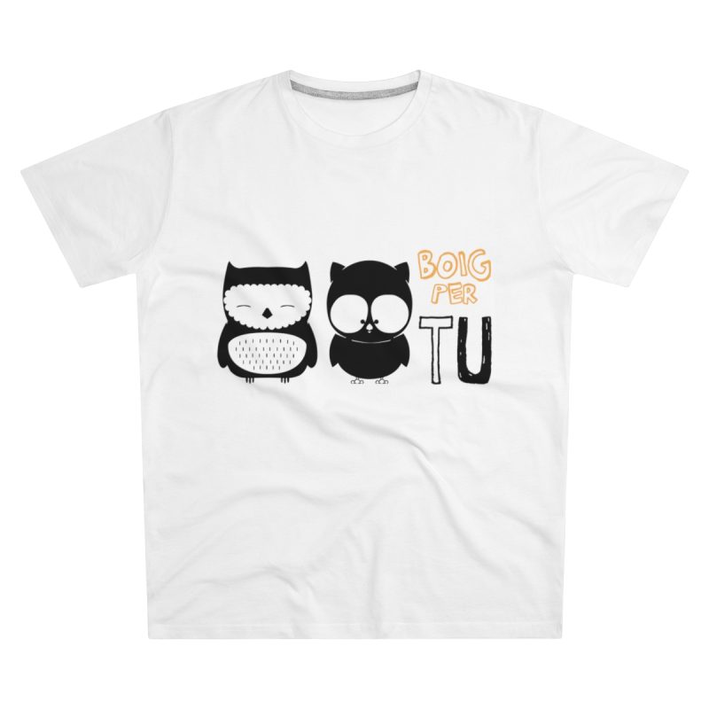 Camiseta hombre corte moderno - Blanco - Camiseta «Boig per tu»