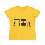 Camiseta mujer algodon medio - Amarillo margarita - Camiseta «Boig per tu» Camiseta mujer algodon medio - Amarillo margarita - Camiseta «Boig per tu»
