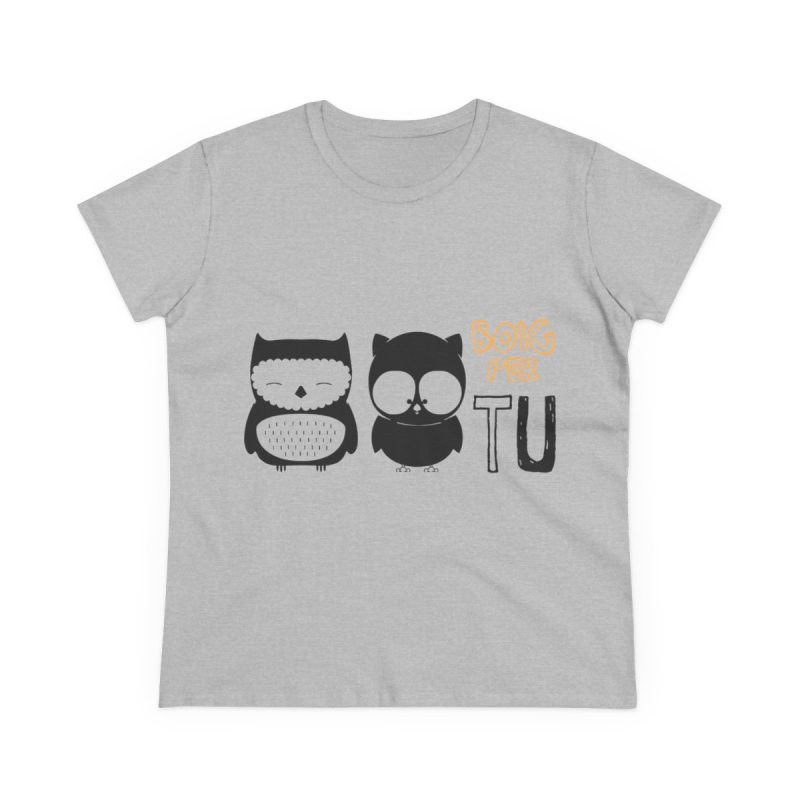 Camiseta mujer algodon medio - Gris deportivo - Camiseta «Boig per tu»