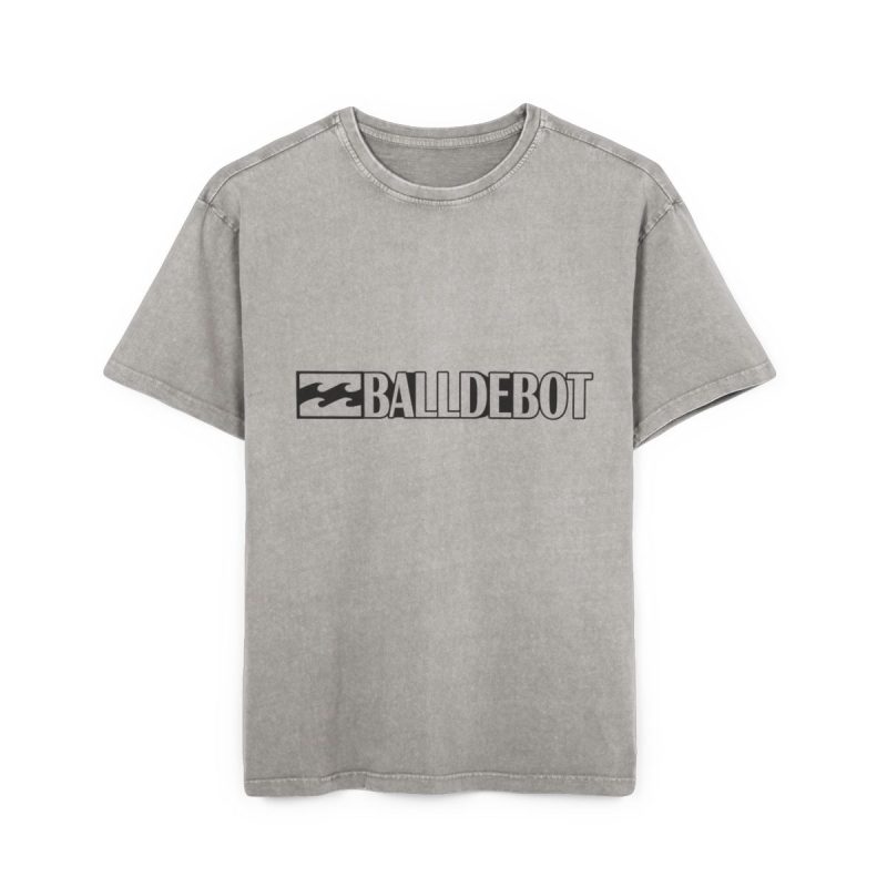 Camiseta oversize lavado acido - Gris asfalto - Camiseta Ball de Bot Camiseta oversize lavado acido - Gris asfalto - Camiseta Ball de Bot