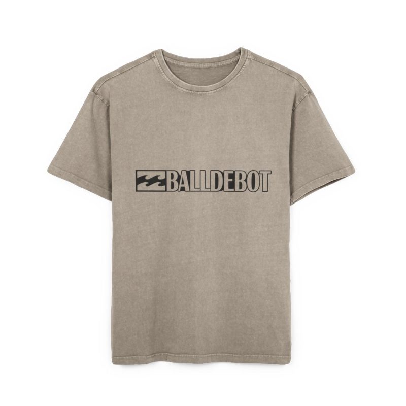 Camiseta oversize lavado acido - Caqui oscuro - Camiseta Ball de Bot