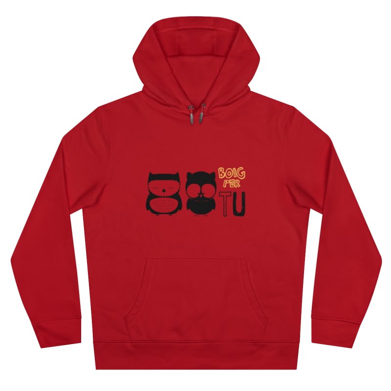 Sudadera con capucha King - Rojo - Camiseta «Boig per tu»