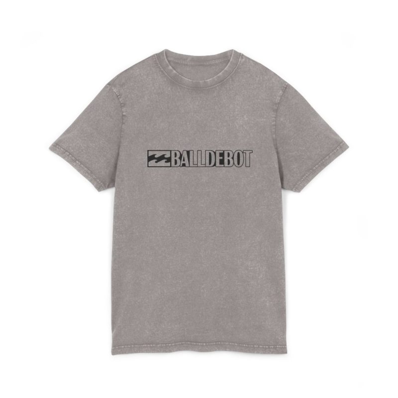 Camiseta lavado acido cuello redondo - Gris asfalto - Camiseta Ball de Bot