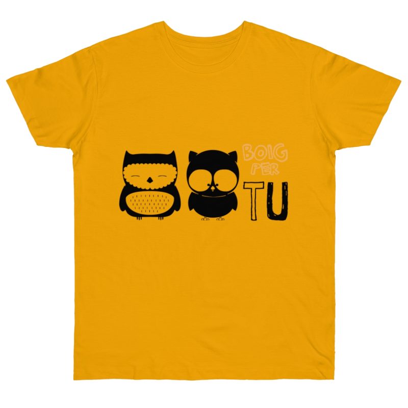 Camiseta punto liso - Albaricoque - Camiseta «Boig per tu»
