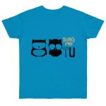 Camiseta punto liso - Azul atolon - Camiseta «Boig per tu»