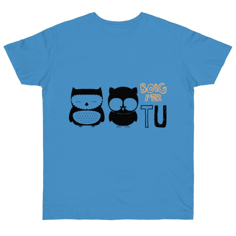Camiseta punto liso - Azul celeste - Camiseta «Boig per tu»
