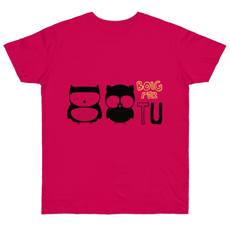 Camiseta punto liso - Fucsia - Camiseta «Boig per tu»