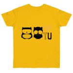 Camiseta punto liso - Amarillo dorado - Camiseta «Boig per tu»