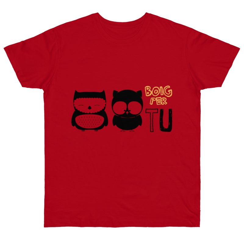 Camiseta punto liso - Rojo - Camiseta «Boig per tu»