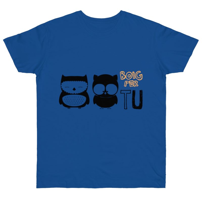 Camiseta punto liso - Azul royal intenso - Camiseta «Boig per tu»
