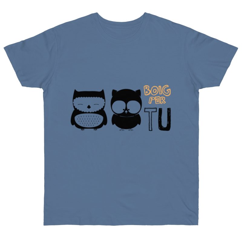 Camiseta punto liso - Azul vaquero - Camiseta «Boig per tu»