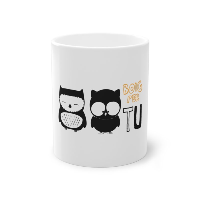Taza estandar 325 ml - Blanco - Camiseta «Boig per tu» Taza estandar 325 ml - Blanco - Camiseta «Boig per tu»