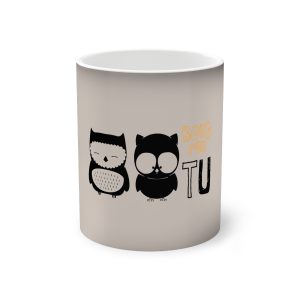 Taza magica que cambia de color - Negro - Camiseta «Boig per tu»