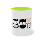 Taza bicolor - Verde claro - Camiseta «Boig per tu» Taza bicolor - Verde claro - Camiseta «Boig per tu»