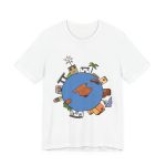 Camiseta jersey manga corta - Blanco - Camiseta «cada casa es un mon sense» Camiseta jersey manga corta - Blanco - Camiseta «cada casa es un mon sense»