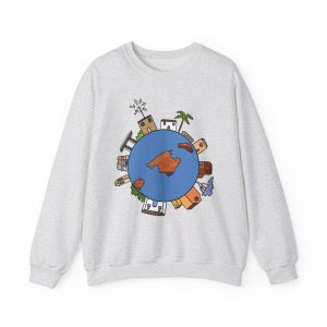 Sudadera cuello redondo - Gris ceniza - Camiseta «cada casa es un mon sense»