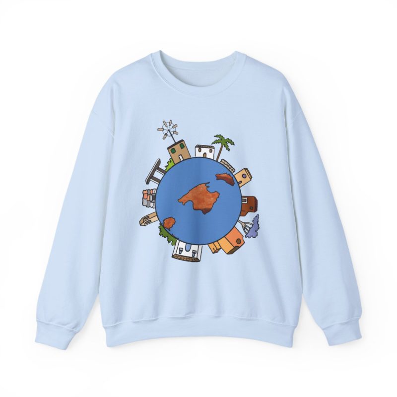 Sudadera cuello redondo - Azul claro - Camiseta «cada casa es un mon sense»