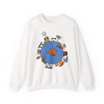 Sudadera cuello redondo - Blanco - Camiseta «cada casa es un mon sense»