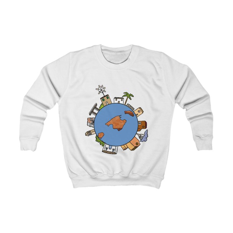Sudadera infantil - Blanco artico - Camiseta «cada casa es un mon sense» Sudadera infantil - Blanco artico - Camiseta «cada casa es un mon sense»