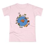 Camiseta mujer punto liso - Rosa orquidea - Camiseta «cada casa es un mon sense»