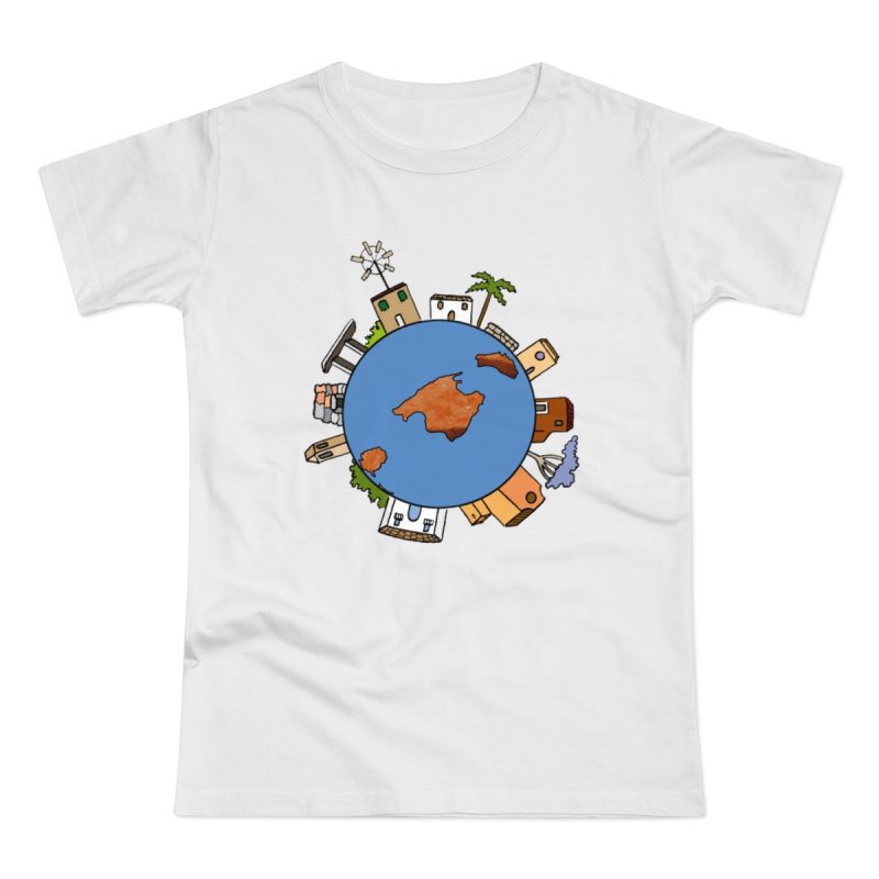 Camiseta mujer punto liso - Blanco - Camiseta «cada casa es un mon sense»