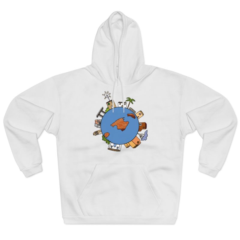Sudadera con capucha cerrada - Blanco - Camiseta «cada casa es un mon sense» Sudadera con capucha cerrada - Blanco - Camiseta «cada casa es un mon sense»