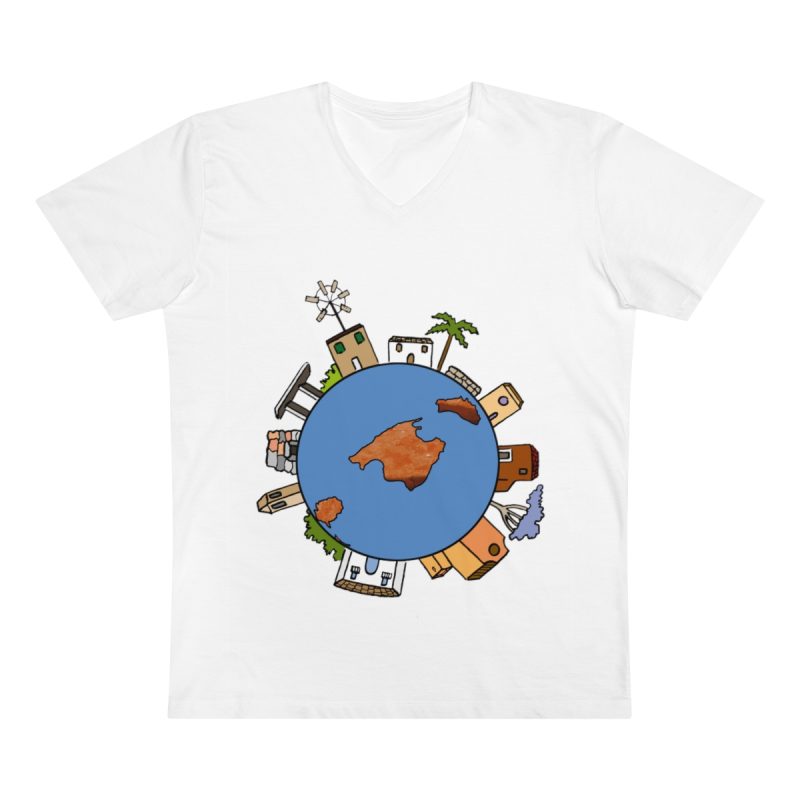 Camiseta hombre cuello de pico Presenter - Blanco - Camiseta «cada casa es un mon sense» Camiseta hombre cuello de pico Presenter - Blanco - Camiseta «cada casa es un mon sense»